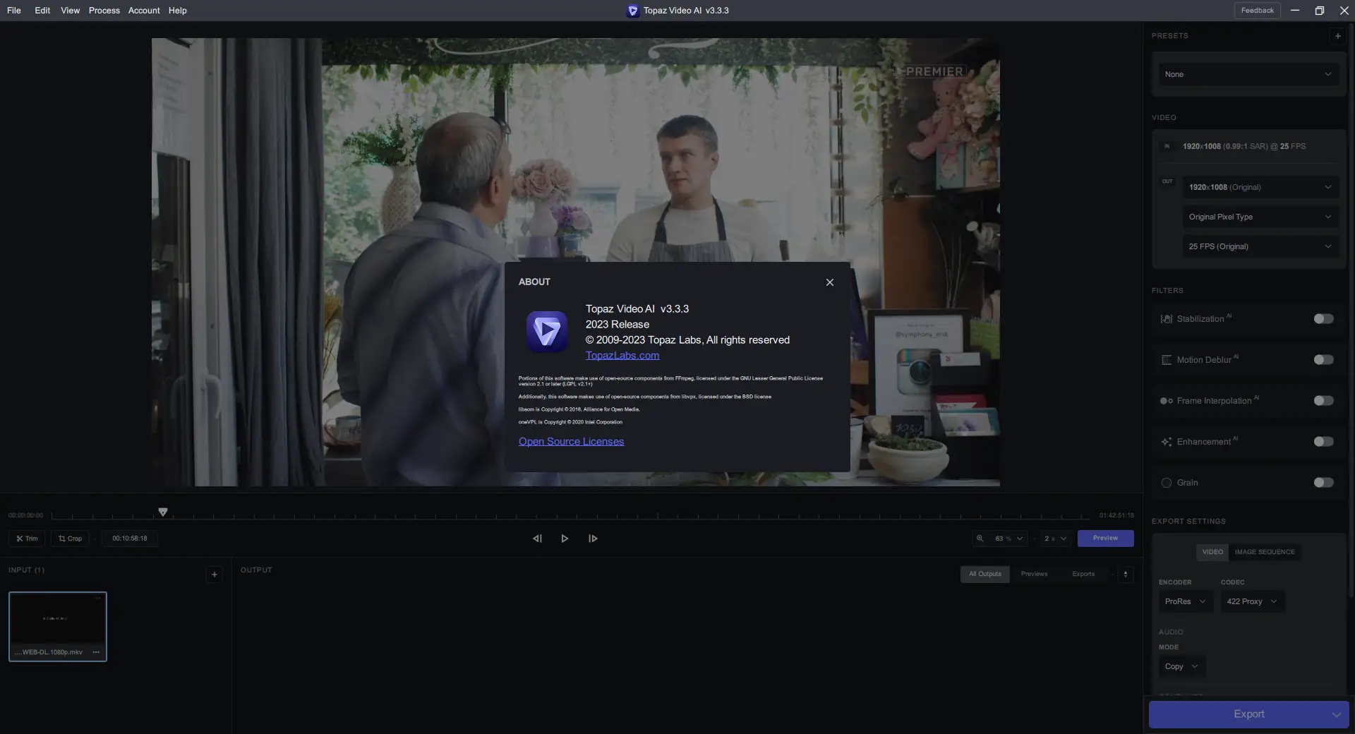 Установка Topaz Video AI 3.3.3 RePack (& Portable) by TryRooM [En]