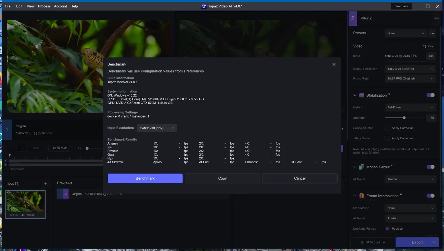 Установка Topaz Video AI 4.0.1 (x64) Portable by 7997 [En]