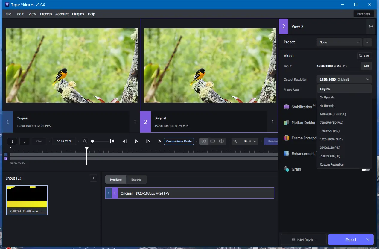 Установка Topaz Video AI 5.0.0 (x64) Portable by 7997 [En]