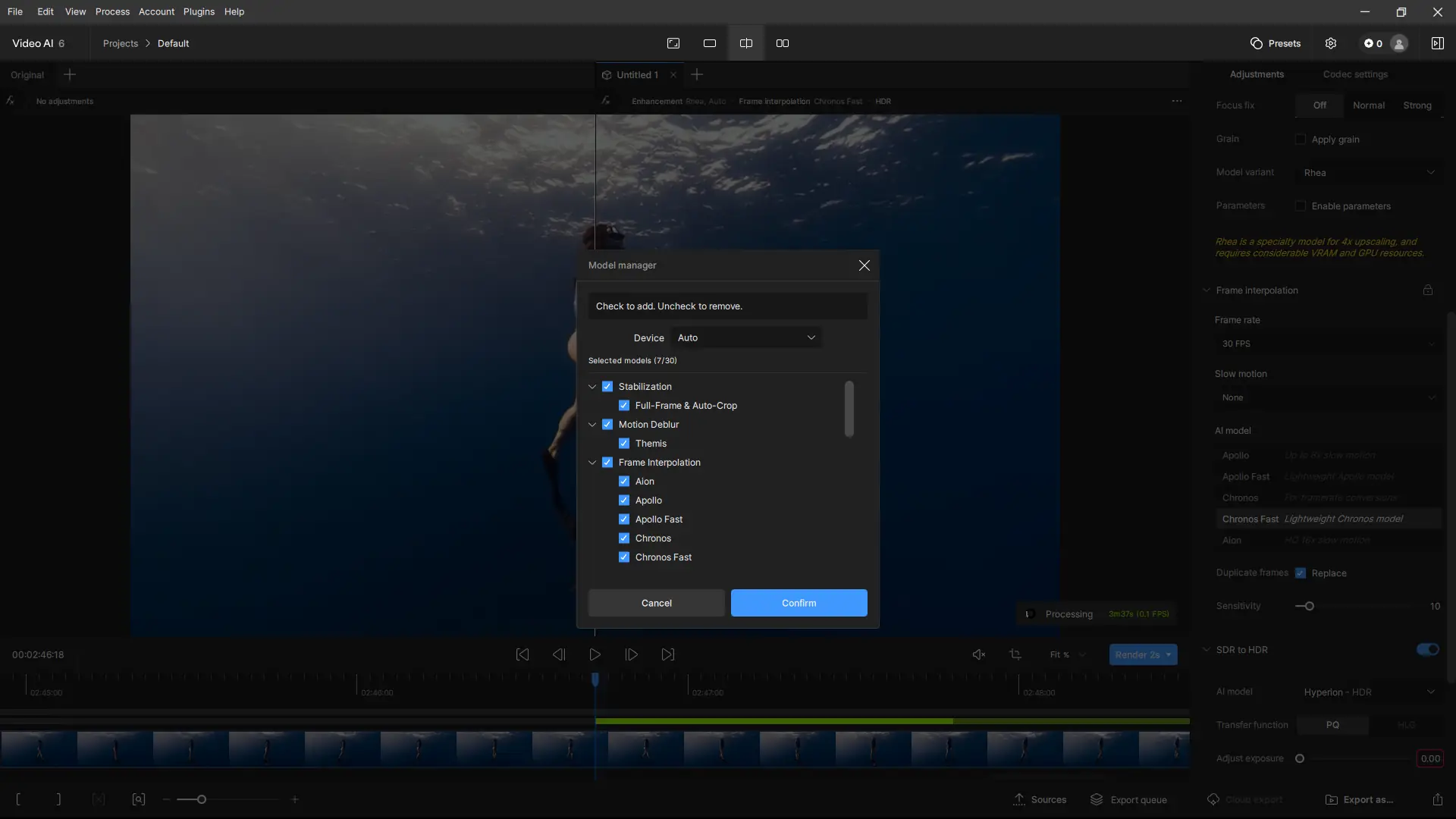 Установка Topaz Video AI 6.0.3 (x64) Portable by 7997 [En]