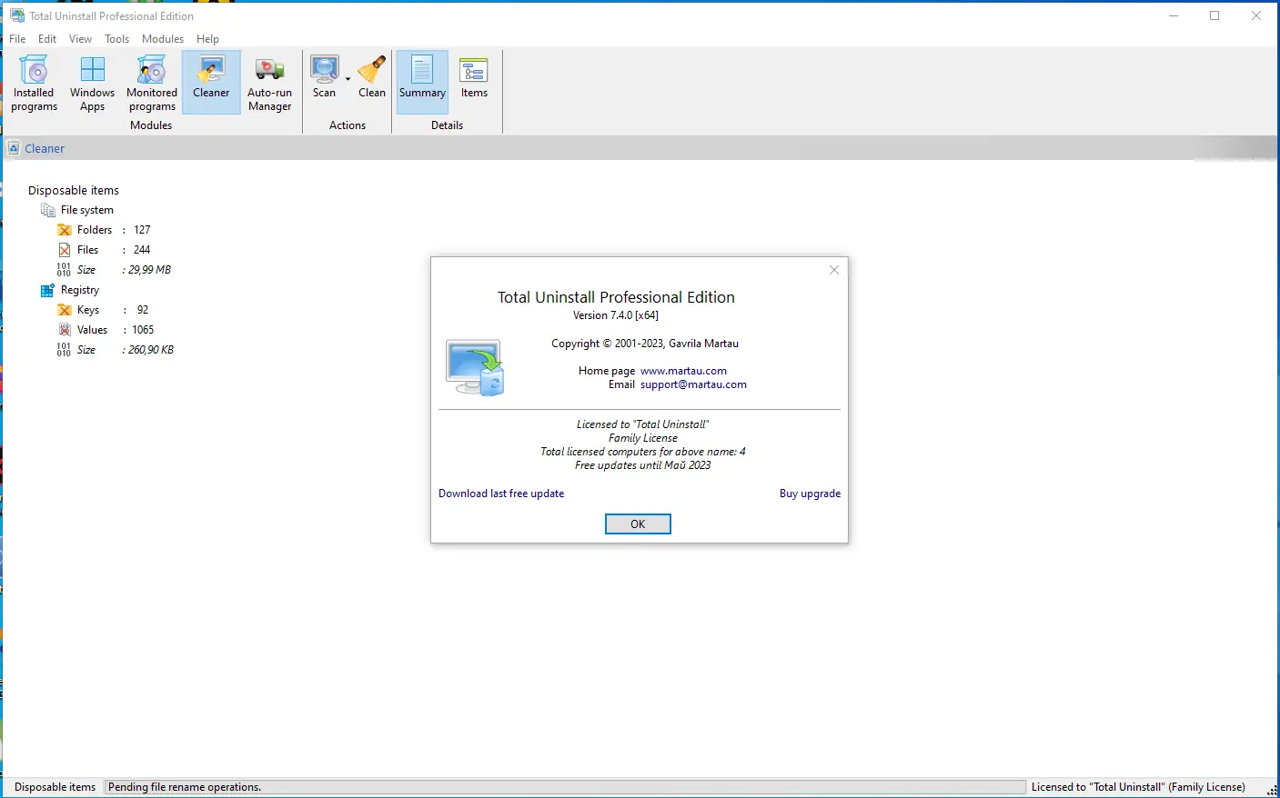 Установка Total Uninstall 7.4.0 Professional RePack (& Portable) by KpoJIuK [Multi]