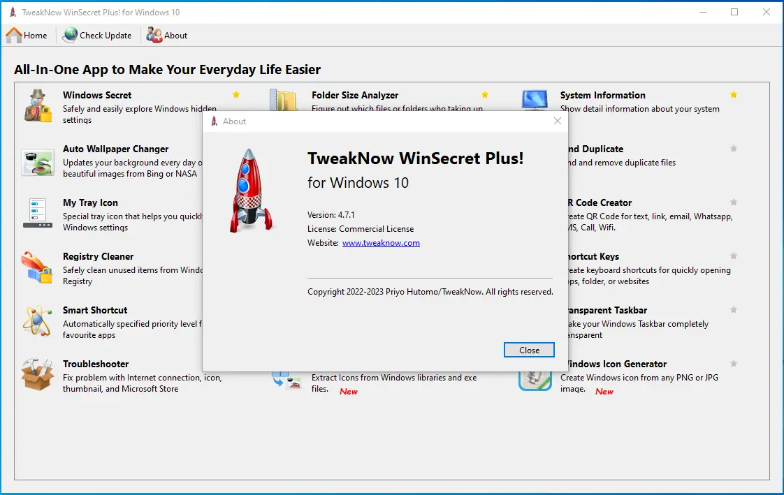 Установка TweakNow WinSecret Plus! 4.7.1 RePack (& Portable) by elchupacabra [En]