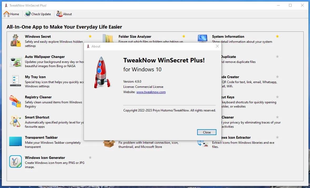 Установка TweakNow WinSecret Plus! 4.9.0 RePack (& Portable) by elchupacabra [En]