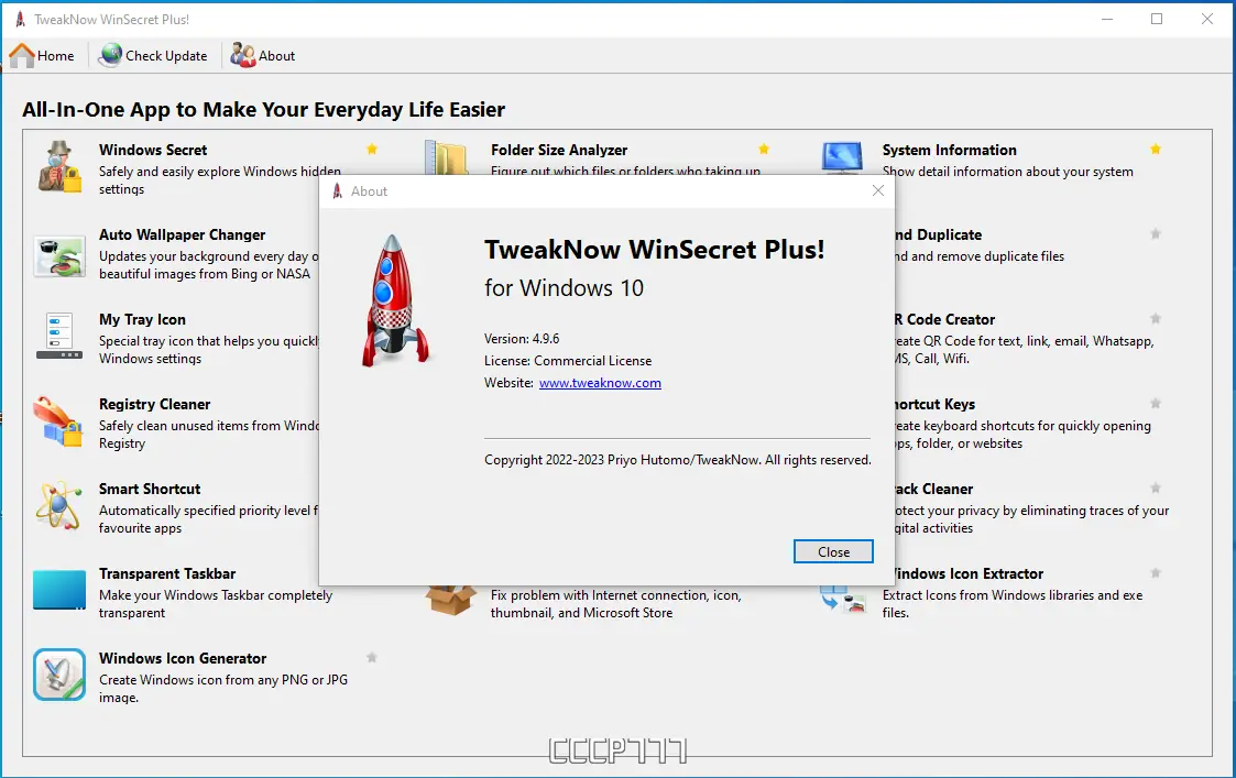 Установка TweakNow WinSecret Plus! 4.9.6 RePack (& Portable) by elchupacabra [En]