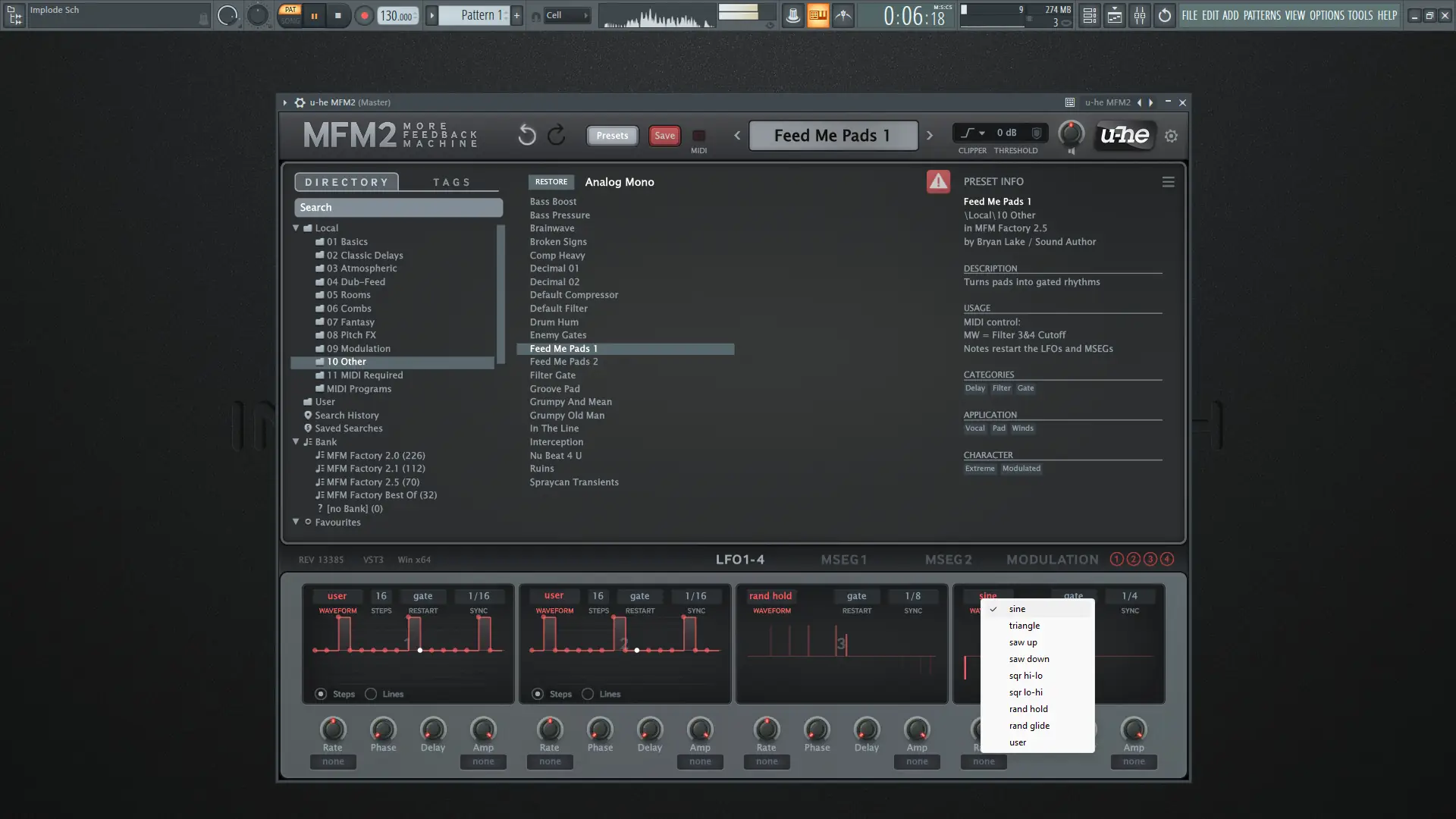 Установка u-he - MFM2 2.5.0 VST, VST 3, AAX (x86 x64) [En]