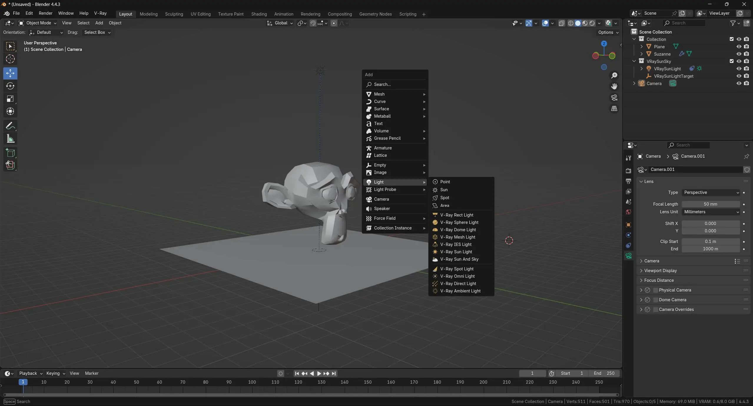 Установка V-Ray 7.00.40 for Blender 4.2-4.4 [En]