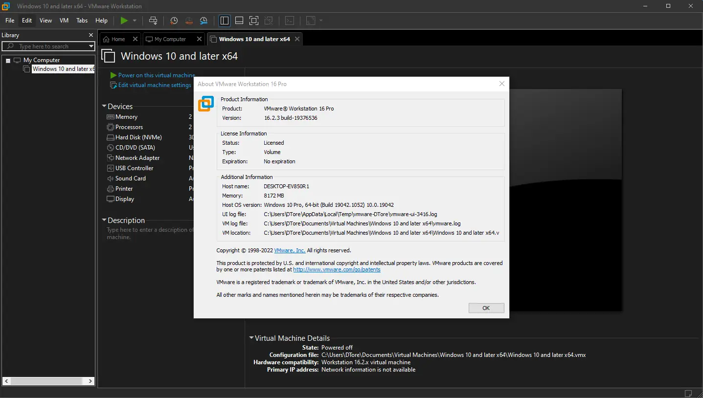 Установка VMware Workstation 16 Pro 16.2.3 Build 19376536 RePack by KpoJIuK [En]