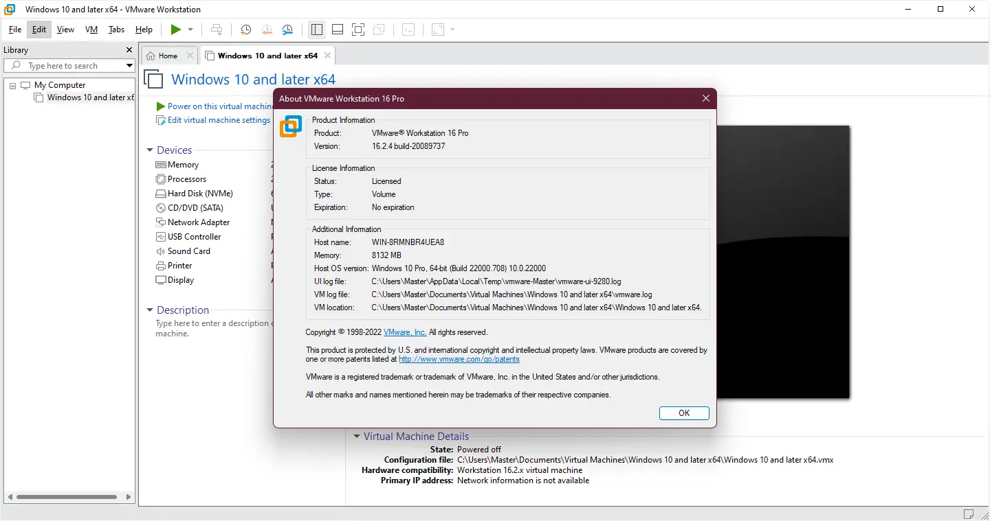 Установка VMware Workstation 16 Pro 16.2.4 Build 20089737 RePack by KpoJIuK [En]