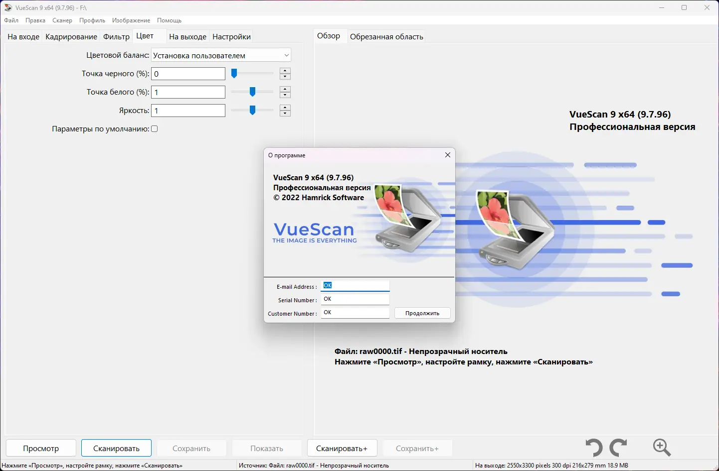 Установка VueScan Pro 9.7.96 RePack (& Portable) by elchupacabra (DC 29.12.2022) [Multi Ru]