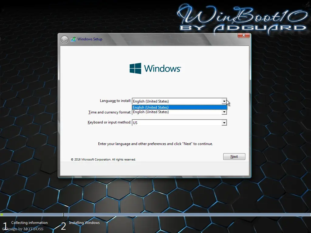 Установка WinBoot10-загрузчики (в одном ISO) v.16.10.16 by adguard (2016) Multi Русский