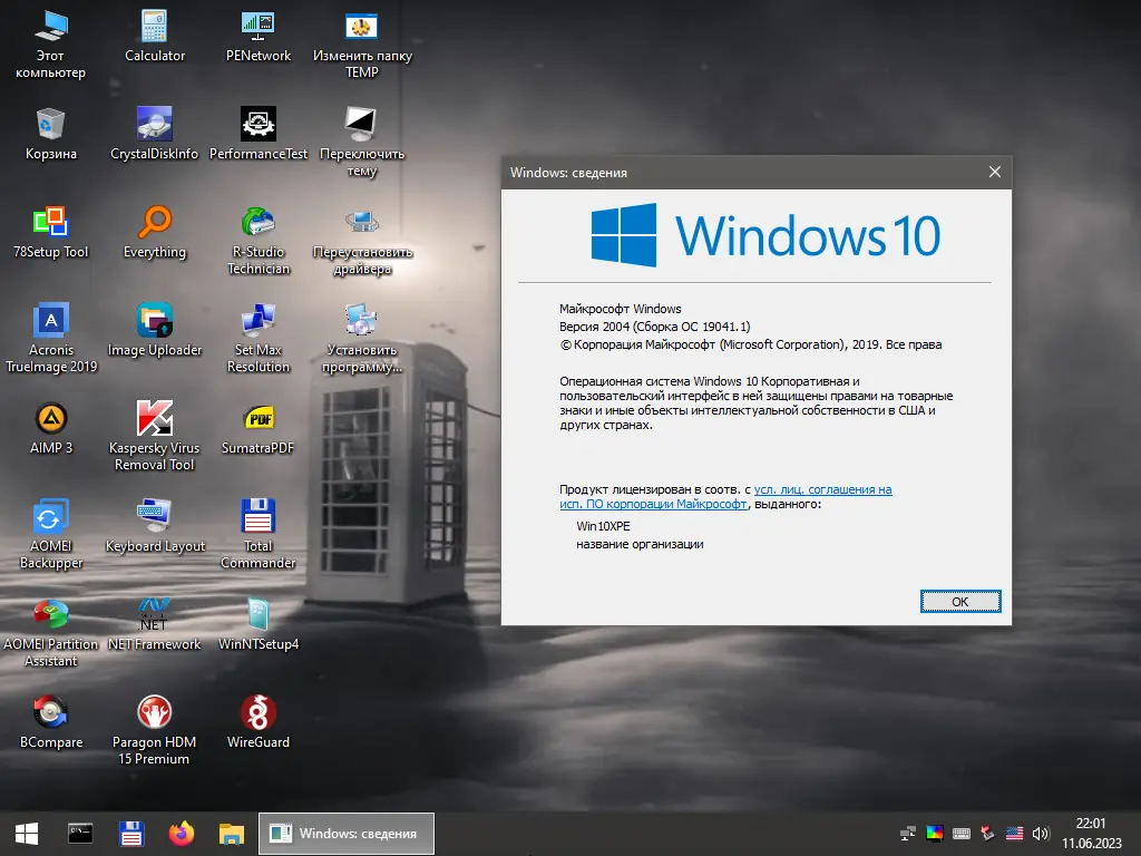 Установка Windows 10 11 PE (x86 x64) by Ratiborus v.9.2023 [Ru]