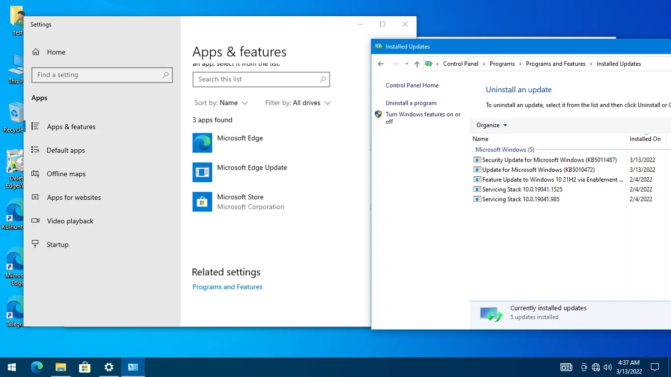 Установка Windows 10 (v21h2) x64 PRO by KulHunter v4.1 (esd) [En]