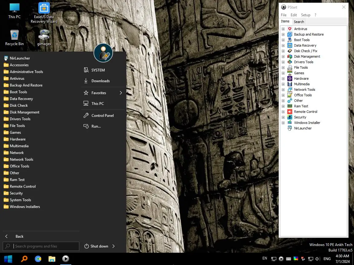 Установка Windows 10 PE x64 by AnkhTech V10 (28.06.2024) [En]