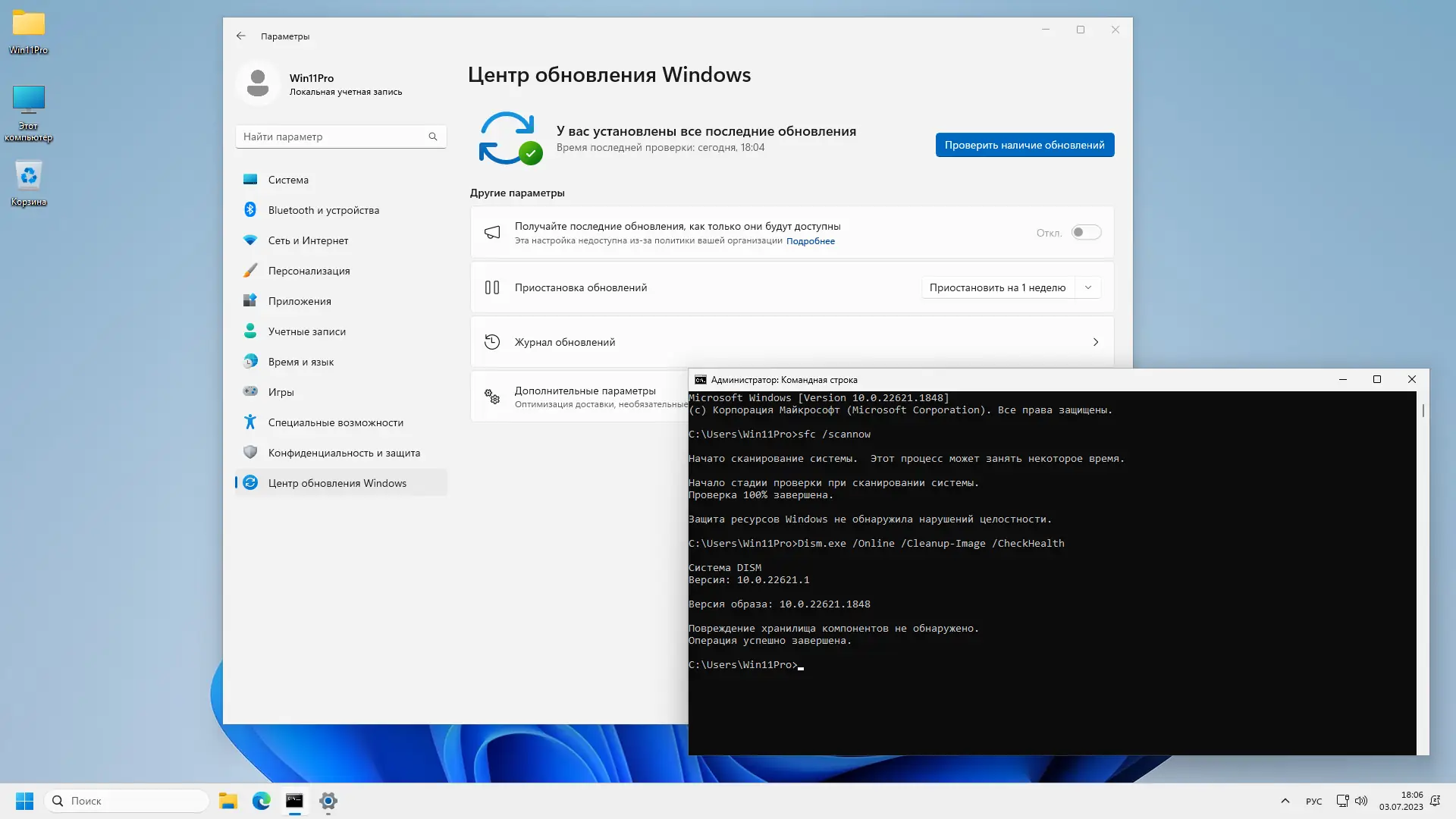 Установка Windows 11 Pro 22H2 22621.1848 x64 by SanLex [Lightweight] [Ru En] (2023.07.05)