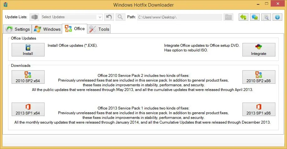 Установка Windows Hotfix Downloader 8.1.1.0 (2014) Английский