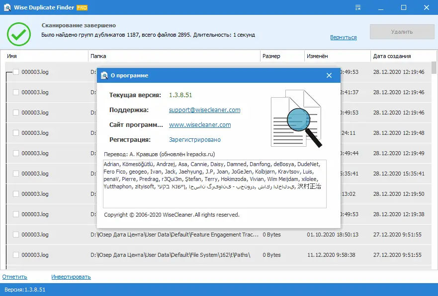 Установка Wise Duplicate Finder Pro 1.3.8.51 (2021) РС RePack & Portable by elchupacabra
