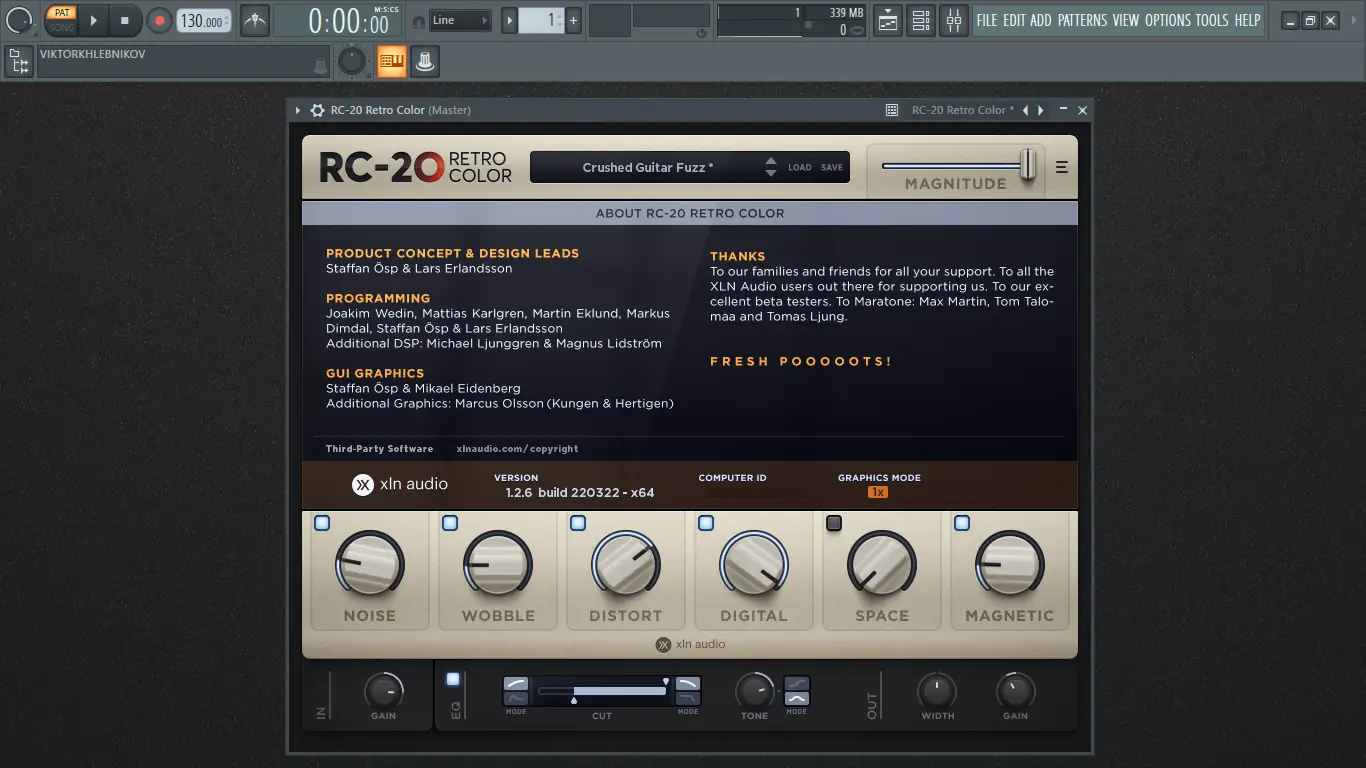 Установка XLN Audio - RC-20 Retro Color 1.2.6.2 VST, AAX (x64) [En]