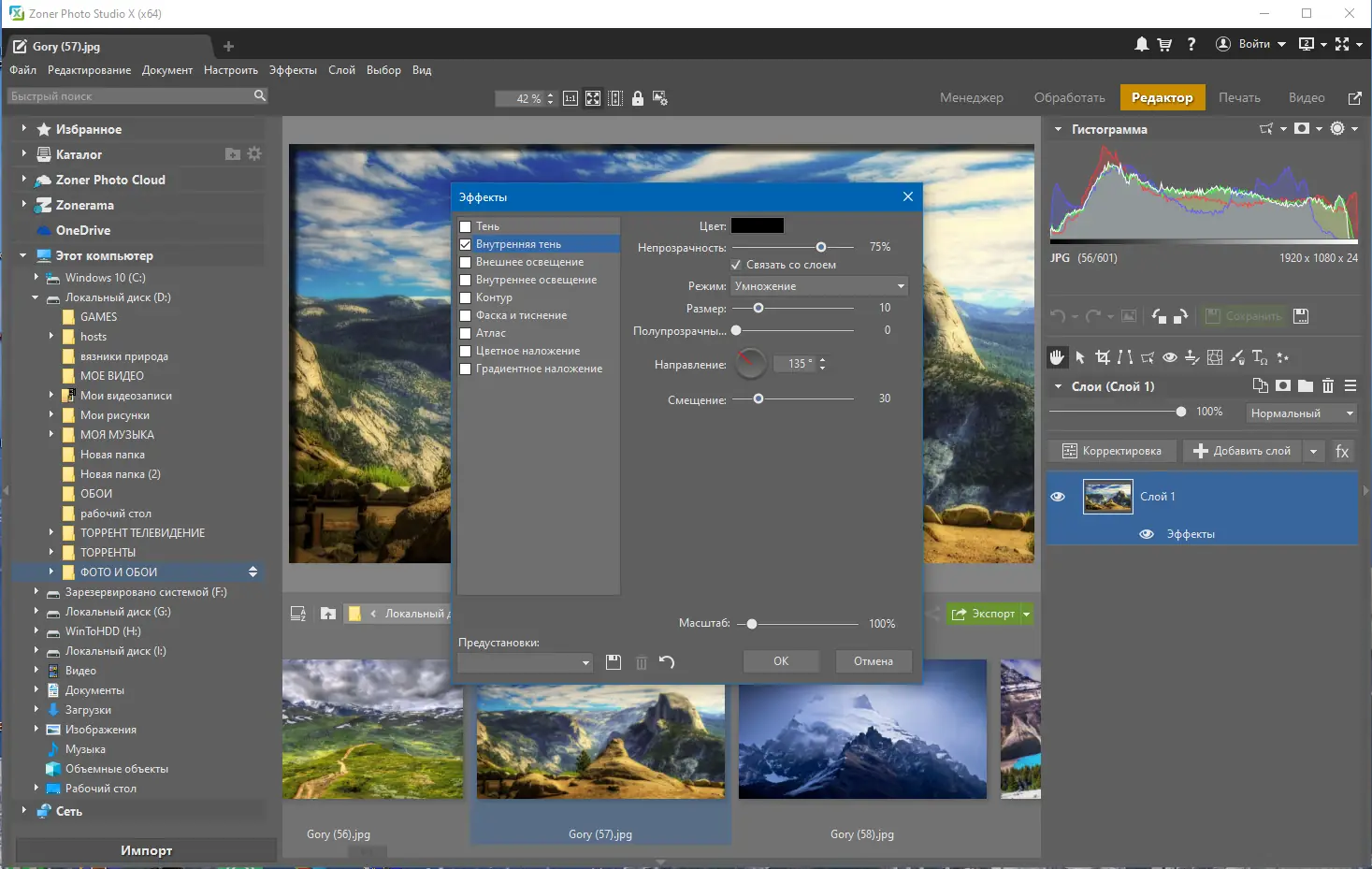 Установка Zoner Photo Studio X 19.2403.2.536 RePack by KpoJIuK [Ru En]